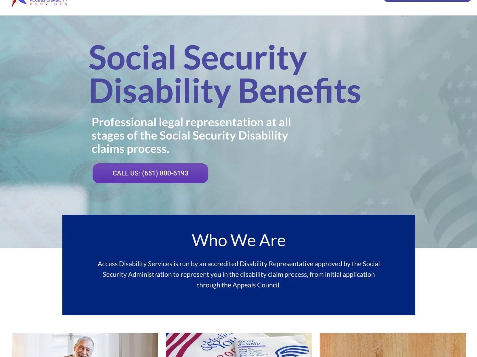 Access Disability Services website design by TayoPro