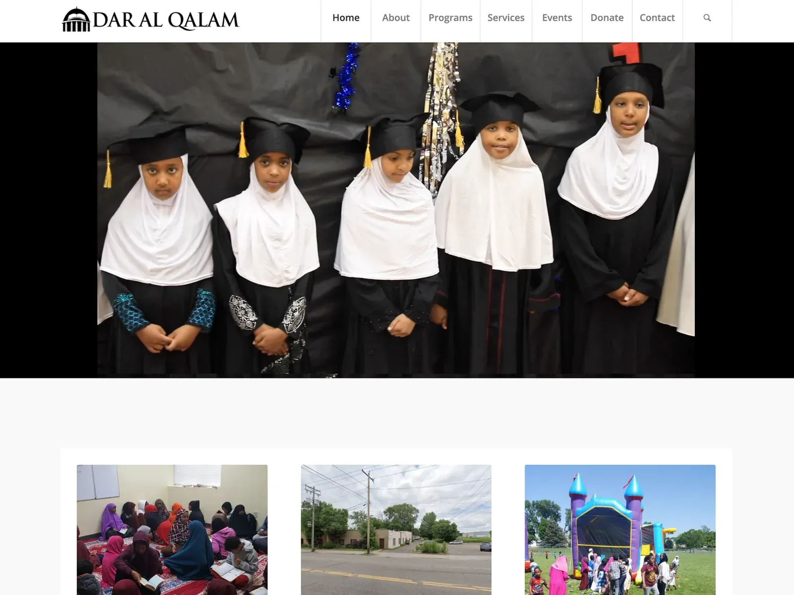 Dar Al Qalam Center website design by TayoPro