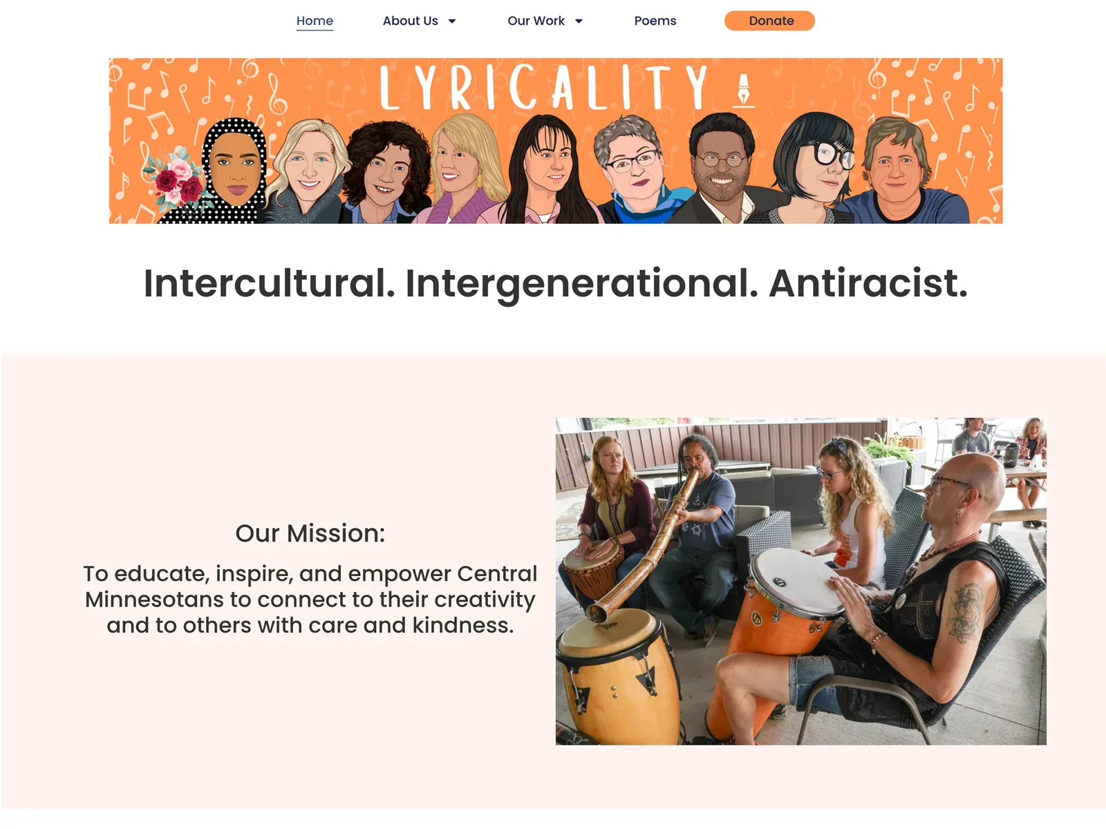 Lyricality website design by TayoPro