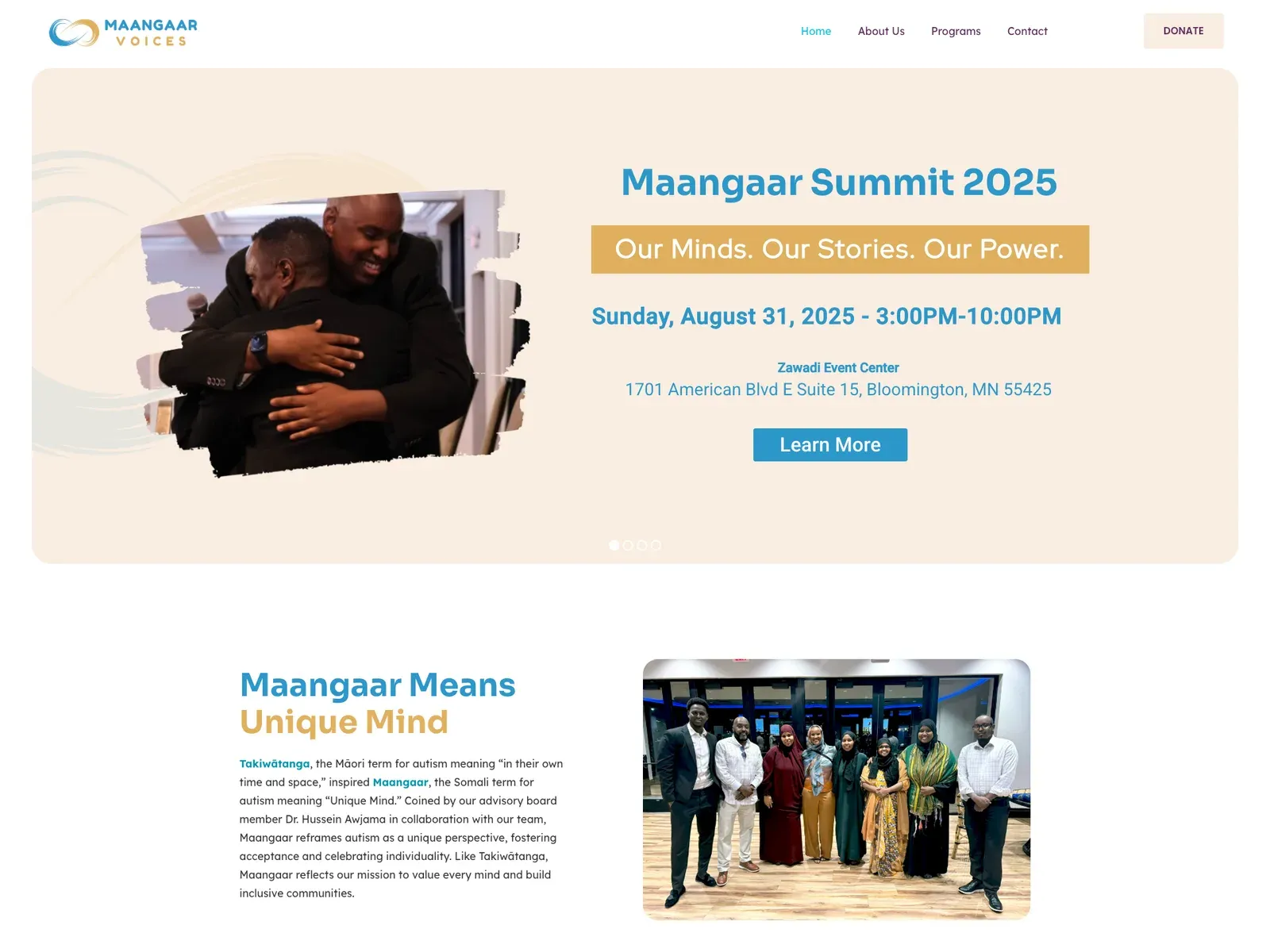 Maangaar Voices website design by TayoPro
