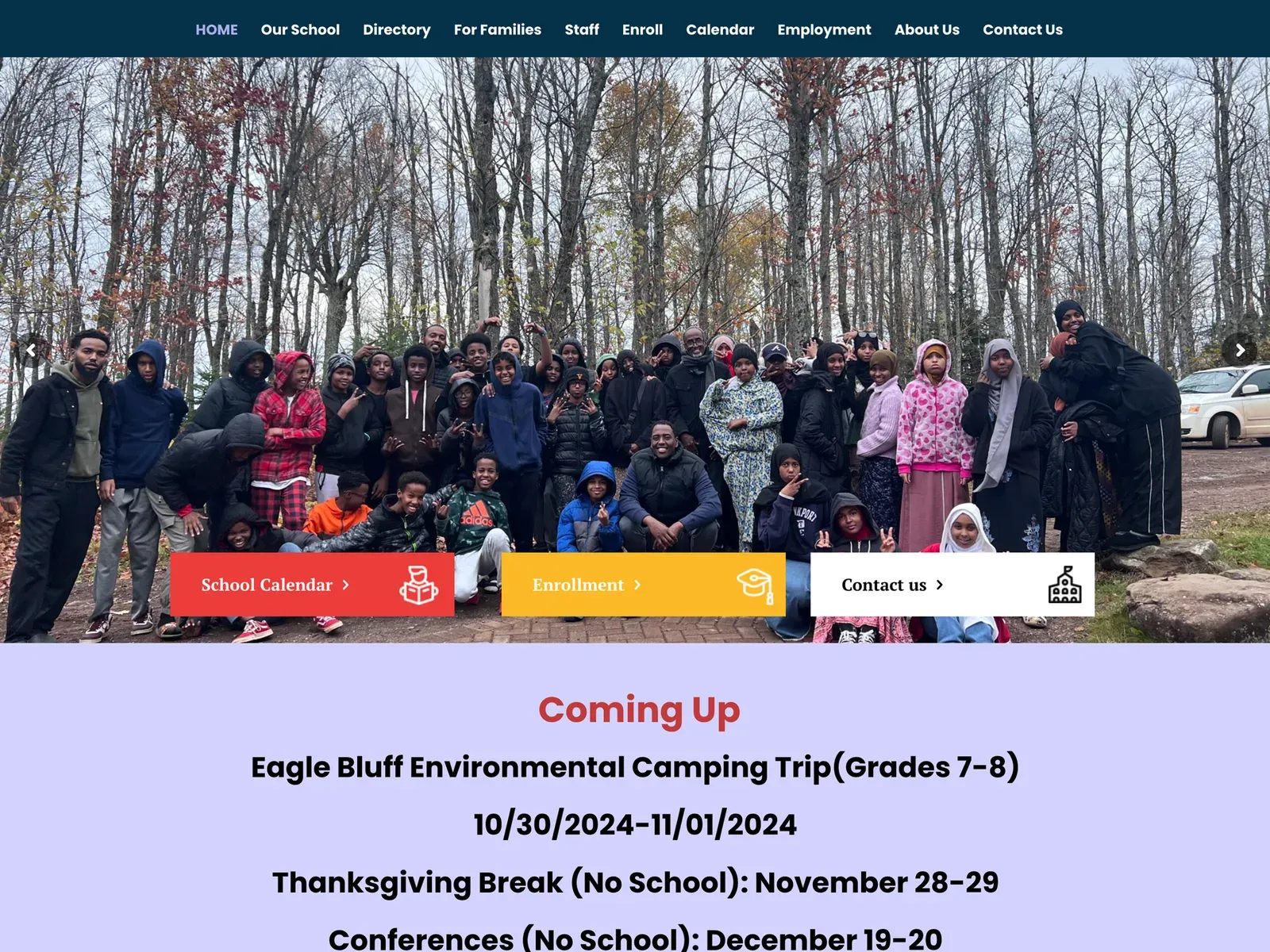 Midway Star Academy website design by TayoPro